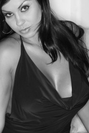 Beautiful busty Pornstar, Mariah Milano, looks ever so sexy in her little black dress and even better showing off her hot big tits, amazing ass, and gorgeous pussy!