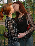 Electrifying redheads eagerly kiss and lick hot pussies