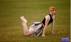 Outdoor Pussy Ballet Practice!