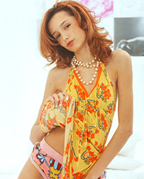 Stunning redhead teen