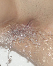  Teen posing in the bath