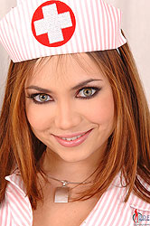 Naughty nurse Lola inserting toys