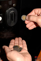 Hot babe Angelina plays with dildo