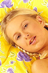 Big tits blond teen masturbating