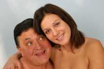 Teen Hadjara is fucking with a much older grandpa