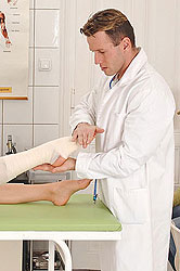 Doctors foot fetish examination!