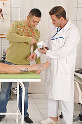 Doctors foot fetish examination!