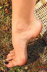 Hot Jelena Jensen showing her legs