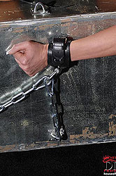 Bound Liz gets a toy in pussy & ass