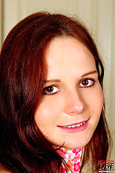 Sweet babe Carol sucking hard cock