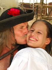 Cutie fucked in the countryside cock-riding school