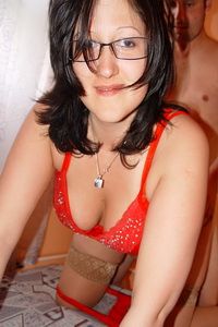 Horny couple in outdoor blowjob and indoor fucking