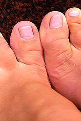 Sexy long legged blonde teasing