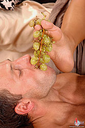 Tanned Cathy having foot fetish sex