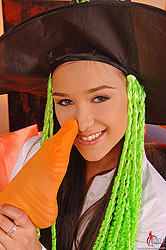 Holloween lesbian leg fetish party