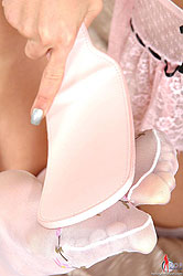 Young slim babes in strapon & heels