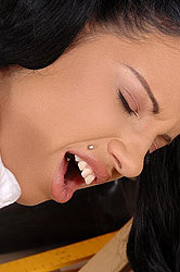 Hot schoolgirl getting spanked hard