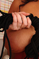 Busty latex lesbos having kinky fun