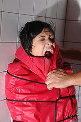 Sexy Miho Lechter bound & wrapped