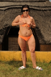 Horny granny Margo T is fucking with a younger guy