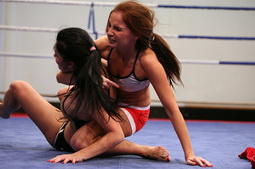 Grappling and wrestling starts among the bitches
