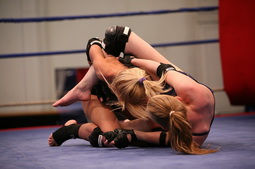 Sexy babes are having sex after a wilde wrestling