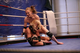 Sexy babes are having sex after a wilde wrestling