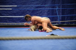 Fighter lesbian babes are dildoing their assholes