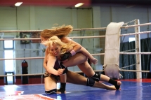 Aleska and Celine Doll are fighting in the ring