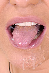 Molly Bacardi drinks a lot of cum