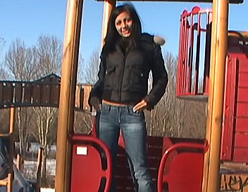 Kinky little Aisha pissing and toying a bottle