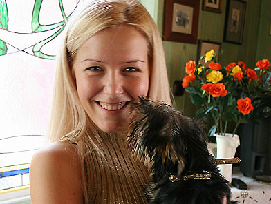 Kinky blonde pornstars having sex in fishnet