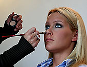 Blonde Sophie with gorgeous brunette lesbians