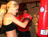  Work out at the gym with Sophie and Playful Ann