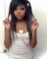 Sexy mulatto babe posing