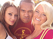 Krissy & Rhiannon - Two wild big tit whores fuck huge black cock