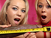 Melanie & Brittany - Two hot and nasty blondes take on 14 inches of rock hard black cock