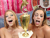 Shawna Lenee & Katie Cummings - Busty blonde whores get there nasty pussy fucked by black cock!