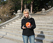 Cindy - Sexy blonde European Cindy gets fucked doggy style