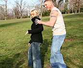 Cindy - Sexy blonde European Cindy gets fucked doggy style