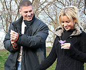 Cindy - Trashy European slut strips and fucks