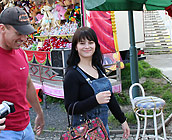 Kristy - Sexy brunette Kristy gets fucked hard doggy style