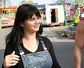 Kristy - Sexy brunette Kristy gets fucked hard doggy style