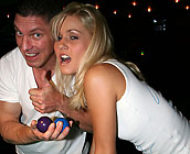 Sarah - Slutty young Sarah gives head until cumshot