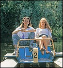 Teenage brunette fucked by a stiffy cock on a waterbike