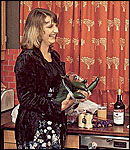 Two hairy seventies ladies inserting their big cucumbers