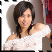 This asian teen with great tits toys her hairy pussy hard