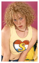 Dirty redheaded girl going naughty on camera with a dildo