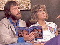 Doctor preparing to shave a wet hairy seventies pussy bald