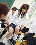 Sexy Japanese schoolgirl gets fucked hard by some students